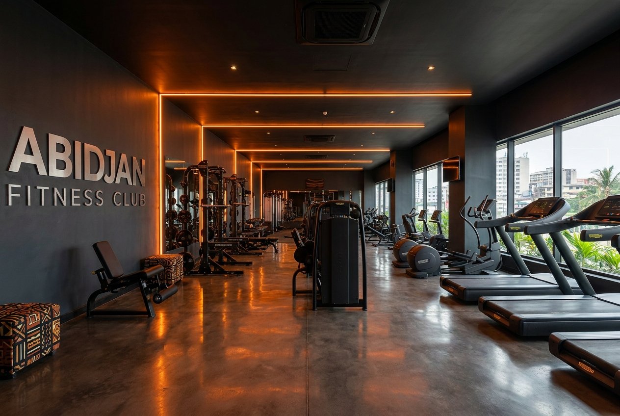 Club fitness premium équipé à Abidjan