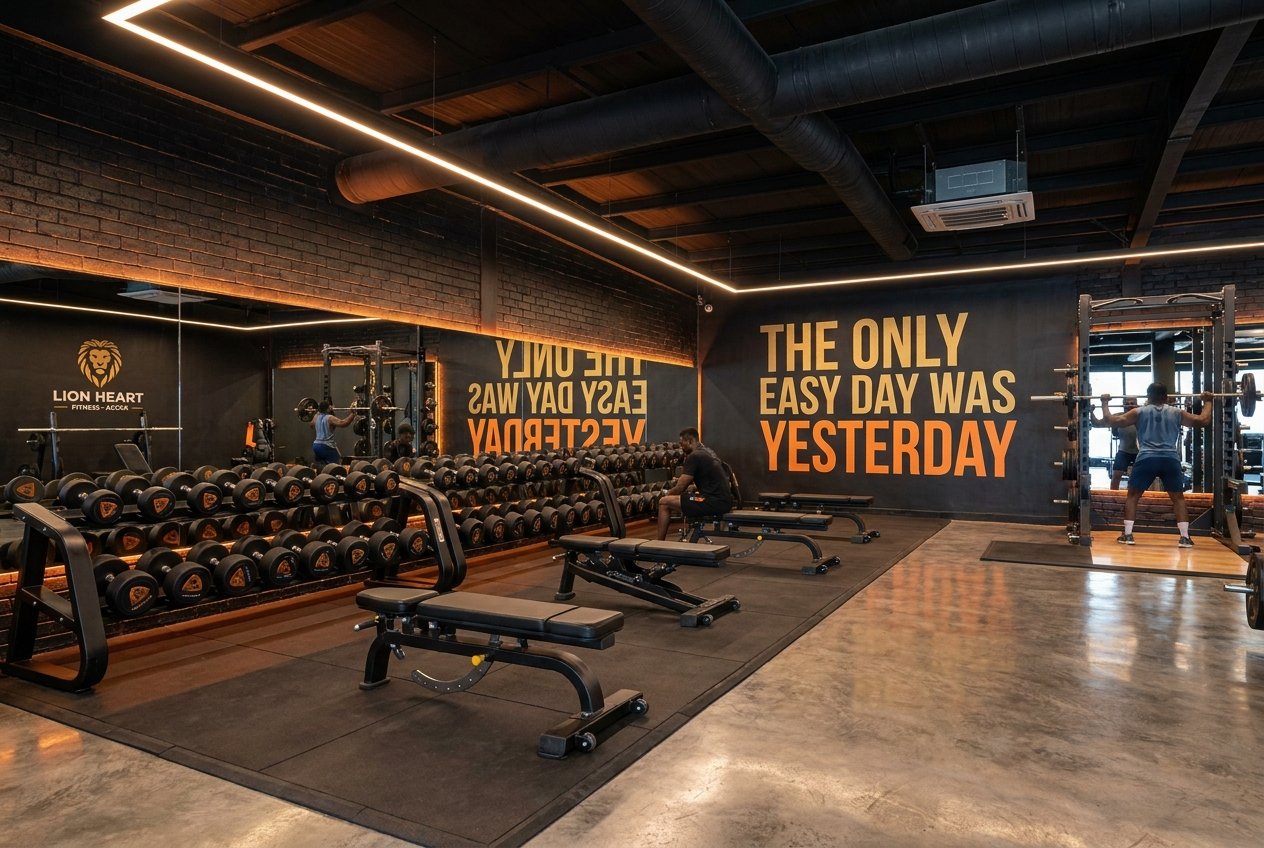 Espace musculation et poids libres