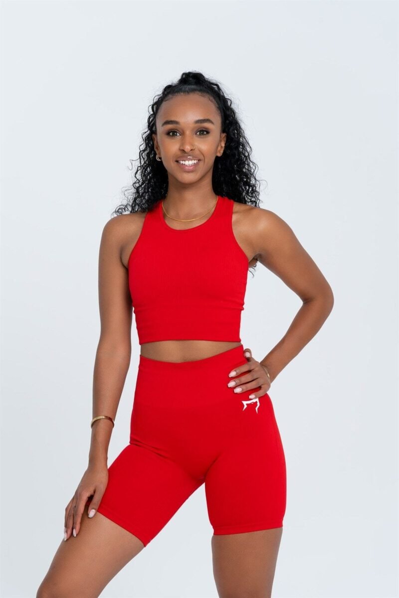 Gymwolves Women's Sports Shorts | Seamless Sports Shorts | Ribbed