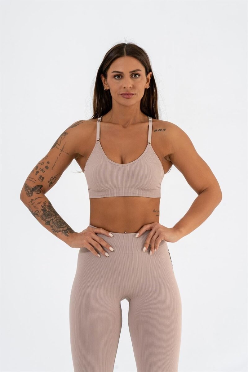 Seamless Sports Bra Gymwolves | Seamless Bra | Powder