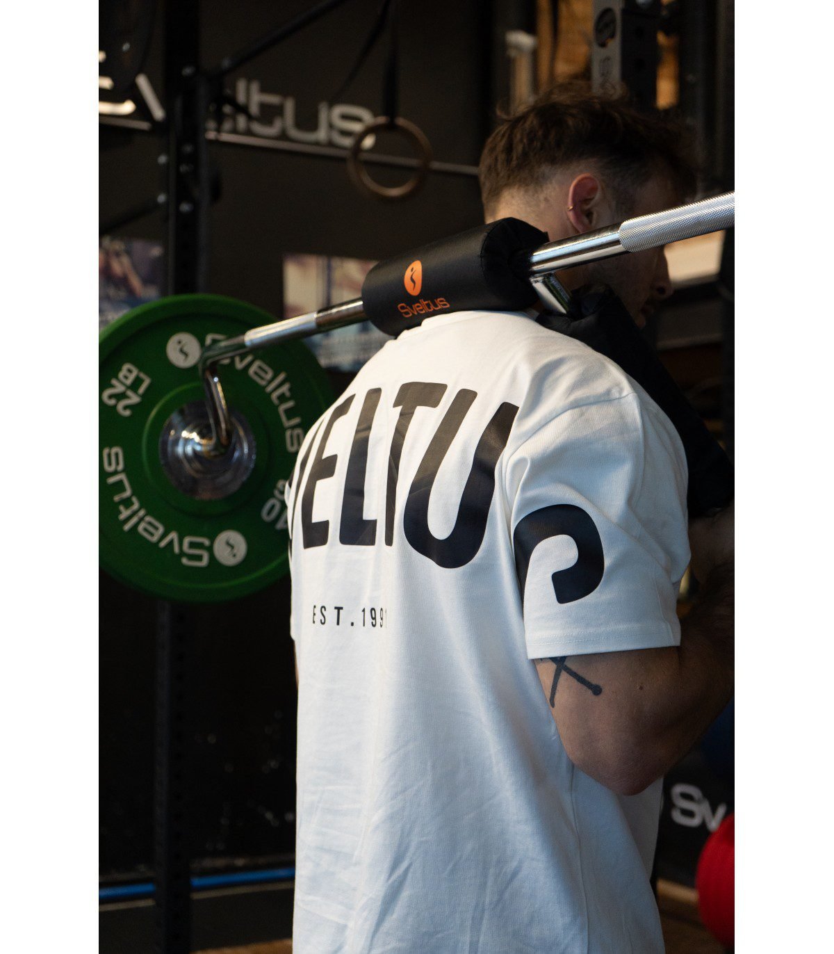 Safety squat bar 220 cm + 2 stop-disques – Image 5