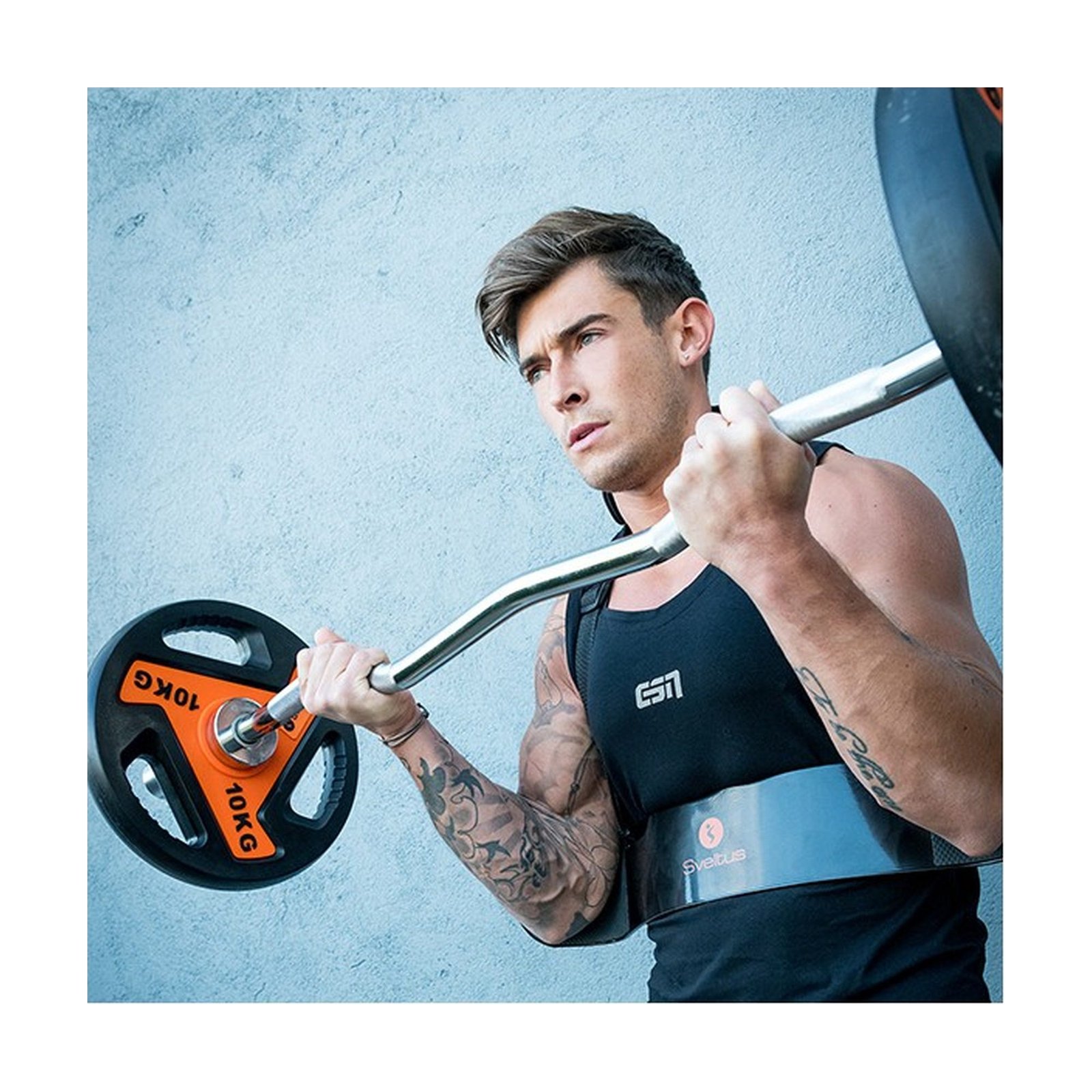 Barre olympique EZ 120 cm + 2 stop disques - LIFEFIT Abidjan