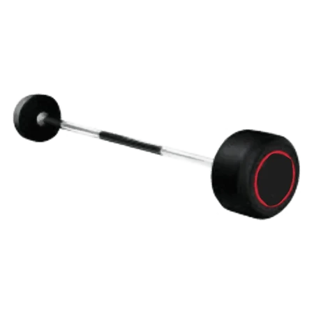 RUBBER BARBELL WITH STRAIGHT HANDLE - LIFEFIT Abidjan