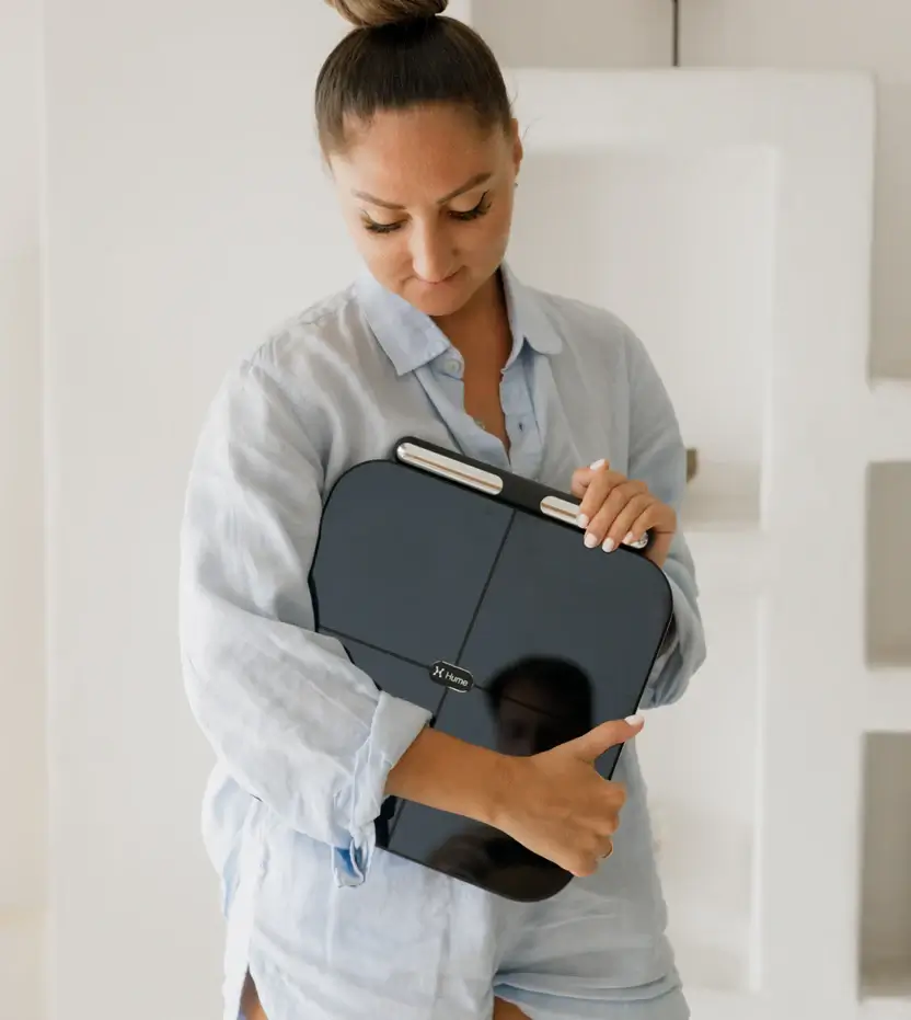 Le Hume Body Pod se range facilement grace a son format compact